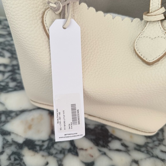Stoney Clover Lane Leather Pittsford Little Tote in Vanilla - Picture 7 of 7